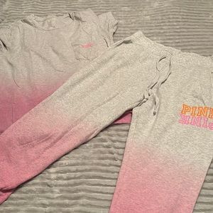 Pink sweats